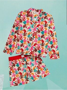 Taylor Swift We Are Never Ever Getting Back Togeth Pajama Set - Pink, Teal & Red